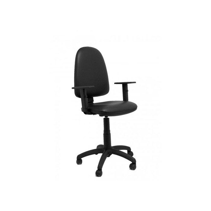 Silla Piqueras Y Crespo Ayna Brazos Regulables Mecanismo Contacto Permanente Con Regulacion De Profundidad Ruedas De Parquet Asiento Y Respaldo Tapizado Similpiel Negro