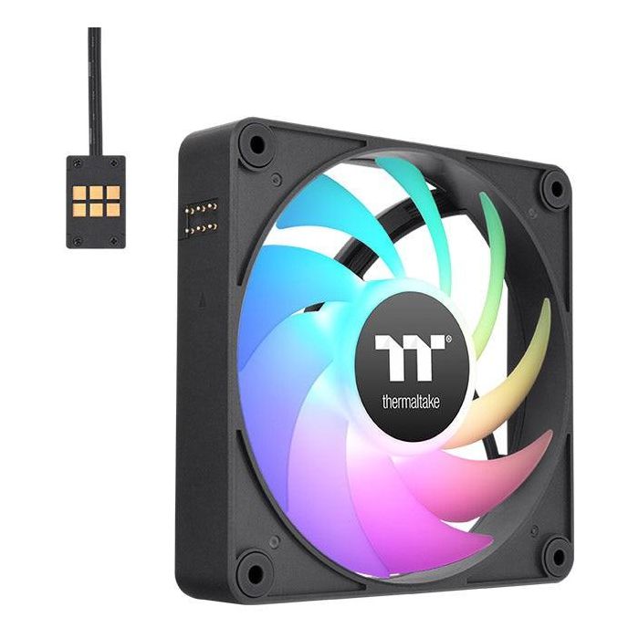 Thermaltake CL-F182-PL14SW-A Ventilador de 14cm para Refrigeración de PC - Rodamiento Hidráulico - Color Negro (Pack de 3)