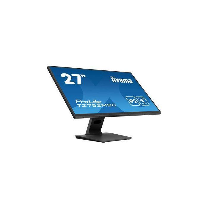 iiyama ProLite T2752MSC-B1 Monitor Táctil 27" FHD IPS 1920x1080 Negro 5ms 60Hz HDMI DP USB Altavoces 1