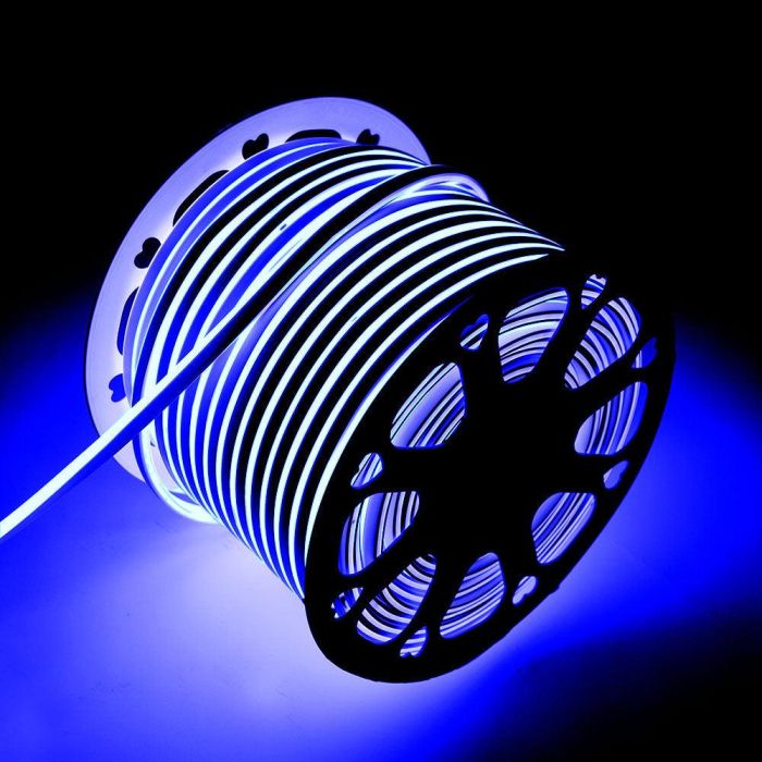 Tira LED Manguera "Neon Flex" 6W 6000ºK 220VAC 8x16mm Simple 120xSMD2835 6W/M x1M 40.000H  [HO-NSPVC8x16SOY220CW] 45