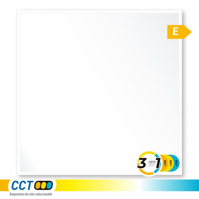 Panel led, 40 W, 3cct (3000-4000-6500 k), 4800 lm, 595 x 595 x 28 mm 0 Panel led, 40 W, 3cct (3000-4000-6500 k), 4800 lm, 595 x 595 x 28 mm 0