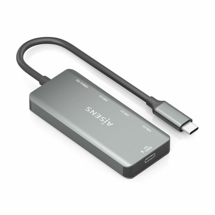 Hub USB Aisens A109-0945 Gris 100 W 7 Hub USB Aisens A109-0945 Gris 100 W 7