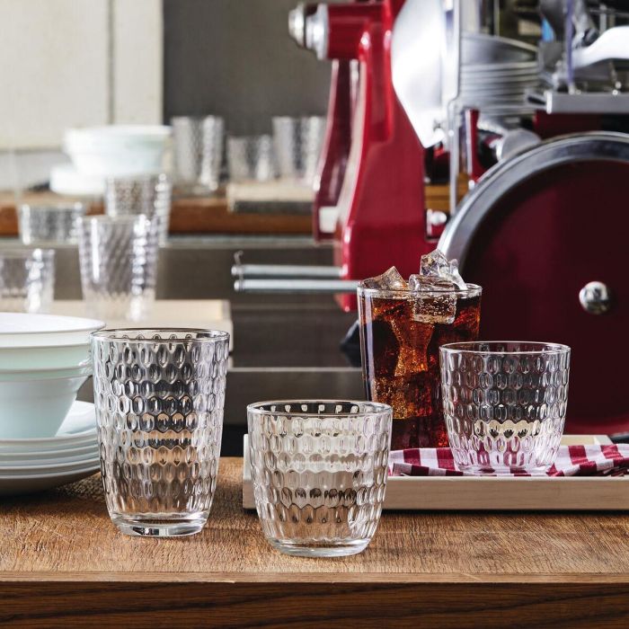 Set de Vasos Bormioli Rocco Slot Transparente Vidrio Con relieve 290 ml 6 Unidades 2