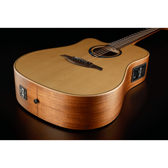 Guitarra Acústica Lâg Dreadnought Hyvibe 10 A/E Cutaway Con Funda Delux - Zurdos 6