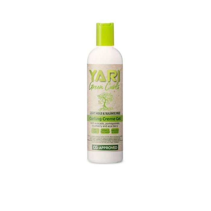 Yari Green Curls Crema Gel Ligera para Rizos 355ml - Define, Volumen y Brillo - Cabello Ondulado, Rizado y Afro Yari Green Curls Crema Gel Ligera para Rizos 355ml - Define, Volumen y Brillo - Cabello Ondulado, Rizado y Afro