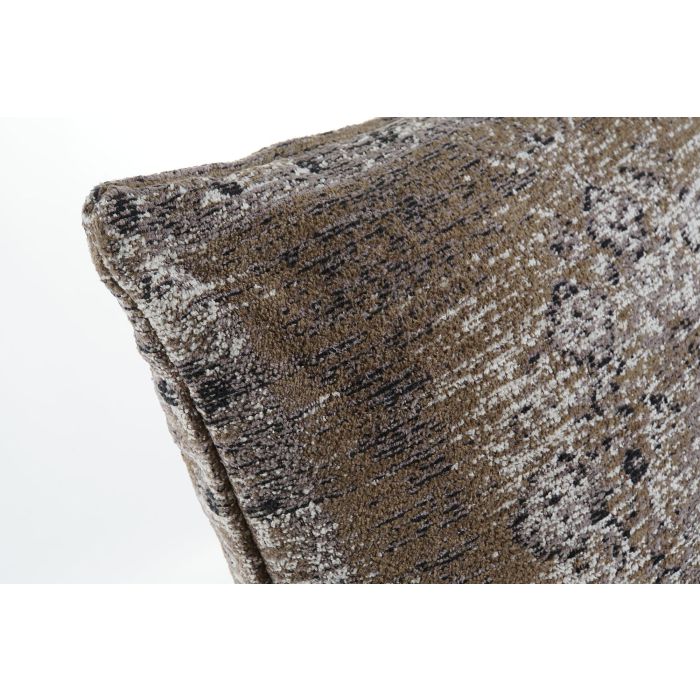 DKD Home Decor Cojín Decorativo Árabe Kerman de 60% Algodón y 40% Poliéster con Cremallera 45x45 cm Marrón Claro Beige 1