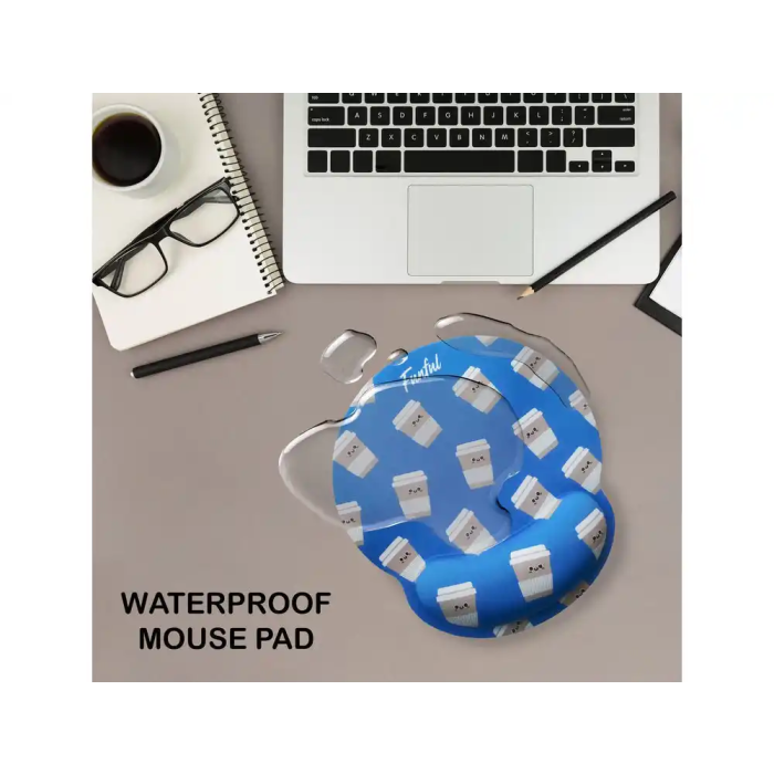 Wondee Alfombrilla de ratón ergonómica de gel funful, antideslizante, 250x230 mm 3