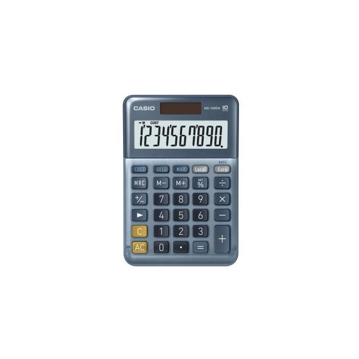 Casio Calculadora MS-100EM de Oficina Sobremesa Azul Casio Calculadora MS-100EM de Oficina Sobremesa Azul
