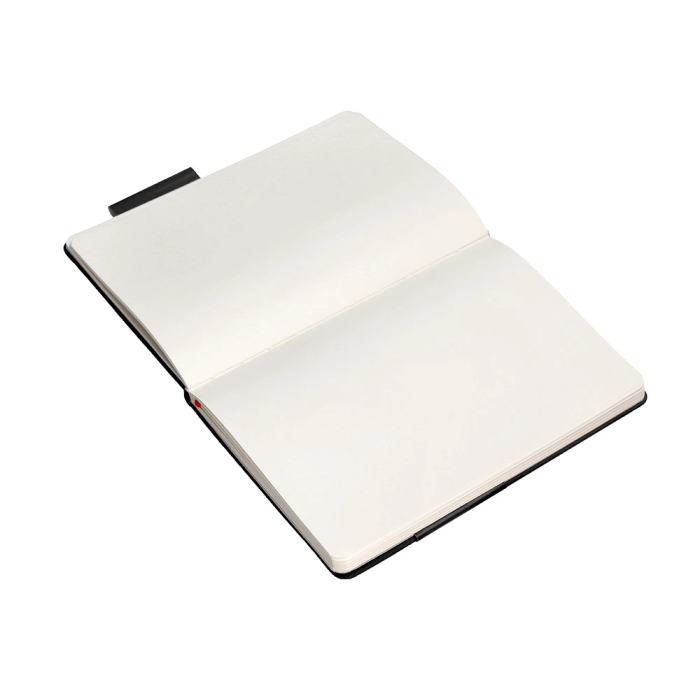 Antartik Cuaderno A5 Tapa Dura Hojas Lisas Negro y Rojo, 100 Hojas 80gr FSC 8