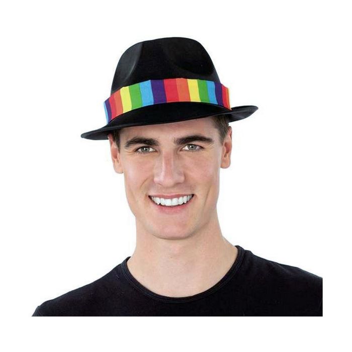 Sombrero ganster negro rainbow 4 Sombrero ganster negro rainbow 4