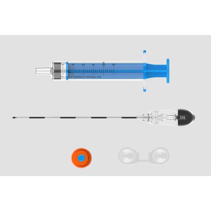 Epicare Aguja Epidurial + Jeringa 6 mL 22 grx80 mm