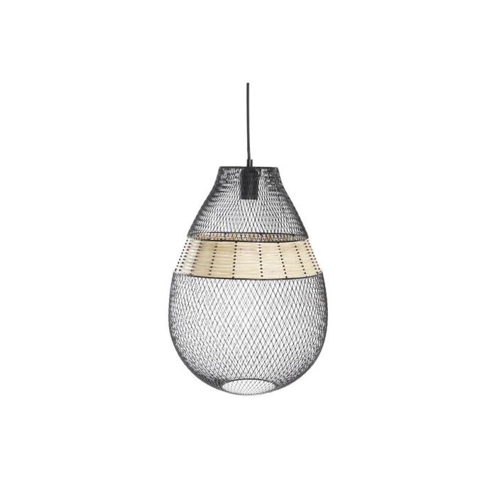 DKD Home Decor Lámpara de Techo Urban, de Metal y Ratán, Colores Negro y Marrón, para 1 Bombilla E27 50W. Dimensiones 32x32x43 cm 0 DKD Home Decor Lámpara de Techo Urban, de Metal y Ratán, Colores Negro y Marrón, para 1 Bombilla E27 50W. Dimensiones 32x32x43 cm 0