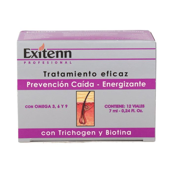 Exitenn Trichogen Anticaída Energizante: Tratamiento Regenerador Cabello 12 Viales de 8ml