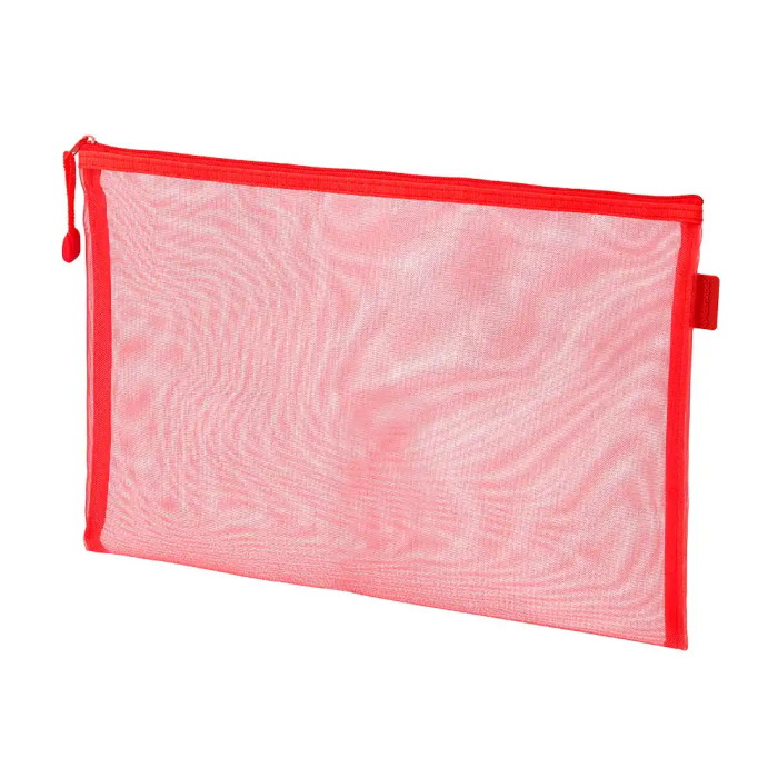Liderpapel Bolsa zipper bag de poliéster transpirable multiusos tamaño Din A4 color rojo 2 Liderpapel Bolsa zipper bag de poliéster transpirable multiusos tamaño Din A4 color rojo 2