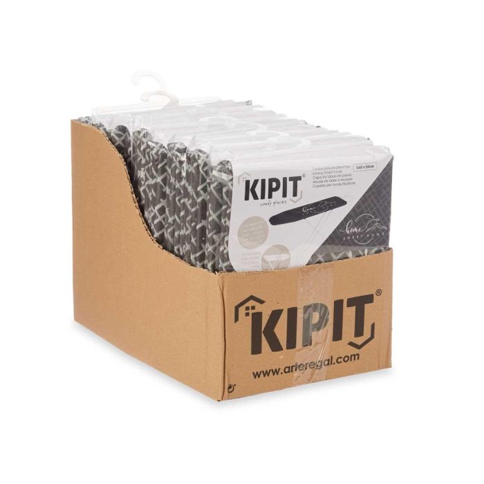 Funda para tabla de planchar con muletón 140x50 cm, marca Kipit - Antracita (8 Unidades) 2 Funda para tabla de planchar con muletón 140x50 cm, marca Kipit - Antracita (8 Unidades) 2