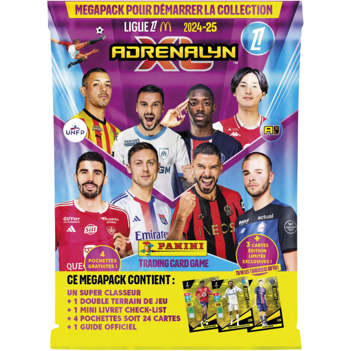 Panini Starter Pack PAN8051708019704 Adrenalyn XL Ligue 1 McDonald's 2024-2025 Carpeta y Tarjetas