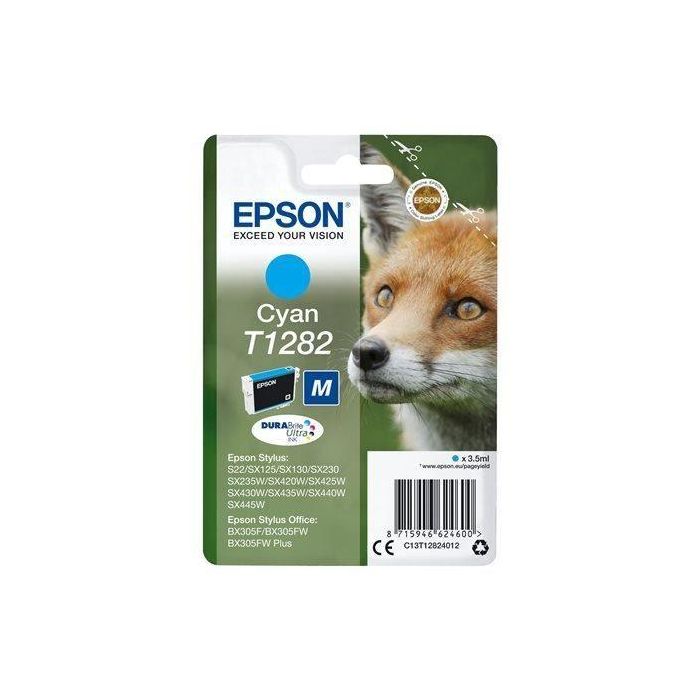 Ink-Jet Epson 1282 Stylus S22 - Sx125 Cyan -170 Pag- Ink-Jet Epson 1282 Stylus S22 - Sx125 Cyan -170 Pag-