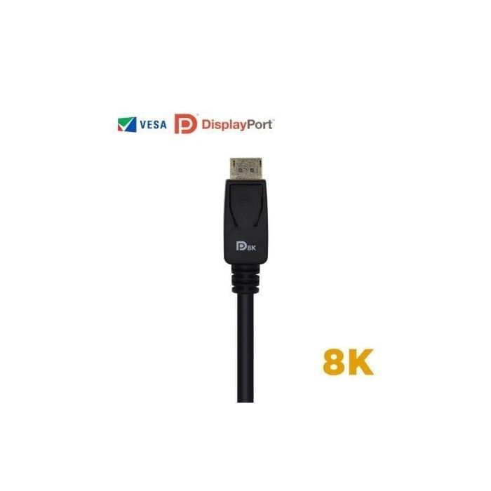 Aisens A149-0433 Cable DisplayPort 1.4 8K VESA Certificado DP Macho - DP Macho 3m Negro, 32.4 Gbps HBR3 2 Aisens A149-0433 Cable DisplayPort 1.4 8K VESA Certificado DP Macho - DP Macho 3m Negro, 32.4 Gbps HBR3 2