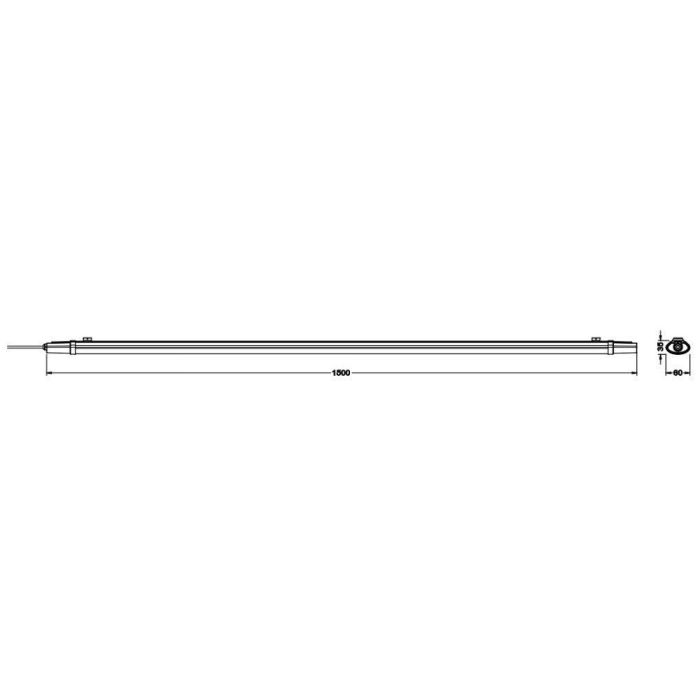 [LVE-4058075601673] Equipo Estanco Ledvance 48W 5520Lm 6500K 110º IP65 - Blanco Frío 1