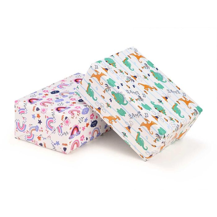 Rollo Papel Regalo 70X200 Nubes Y Dinosaurio Surt Arte Regal (50 Unidades) 2 Rollo Papel Regalo 70X200 Nubes Y Dinosaurio Surt Arte Regal (50 Unidades) 2