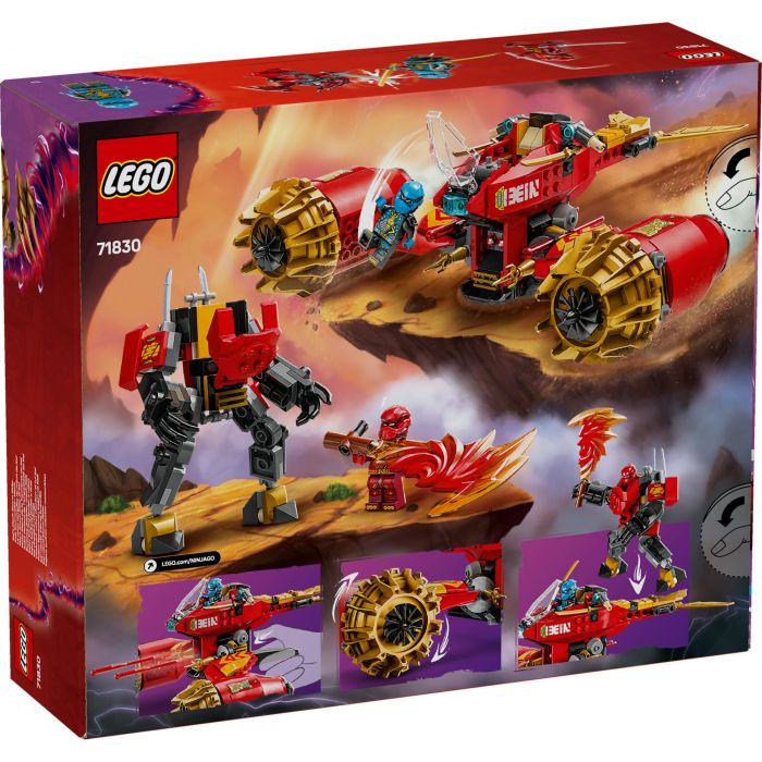 LEGO 71830 Ninjago Moto-Meca de la Tormenta de Kai | Juguete de Construcción 2 en 1: Meca y Moto de Nya | Set +7 años 12 LEGO 71830 Ninjago Moto-Meca de la Tormenta de Kai | Juguete de Construcción 2 en 1: Meca y Moto de Nya | Set +7 años 12