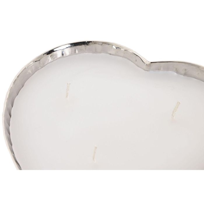 DKD Home Decor Vela Corazón Moderno Dorado Plateado 3 Mechas, Cera y Aluminio, 320gr, Duración 12h, 18x18x3.5 cm (2 Unidades) 2 DKD Home Decor Vela Corazón Moderno Dorado Plateado 3 Mechas, Cera y Aluminio, 320gr, Duración 12h, 18x18x3.5 cm (2 Unidades) 2