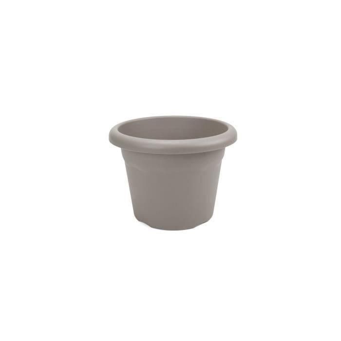 Maceta PLASTIKEN Ø 60 cm redondo - Taupe Maceta PLASTIKEN Ø 60 cm redondo - Taupe