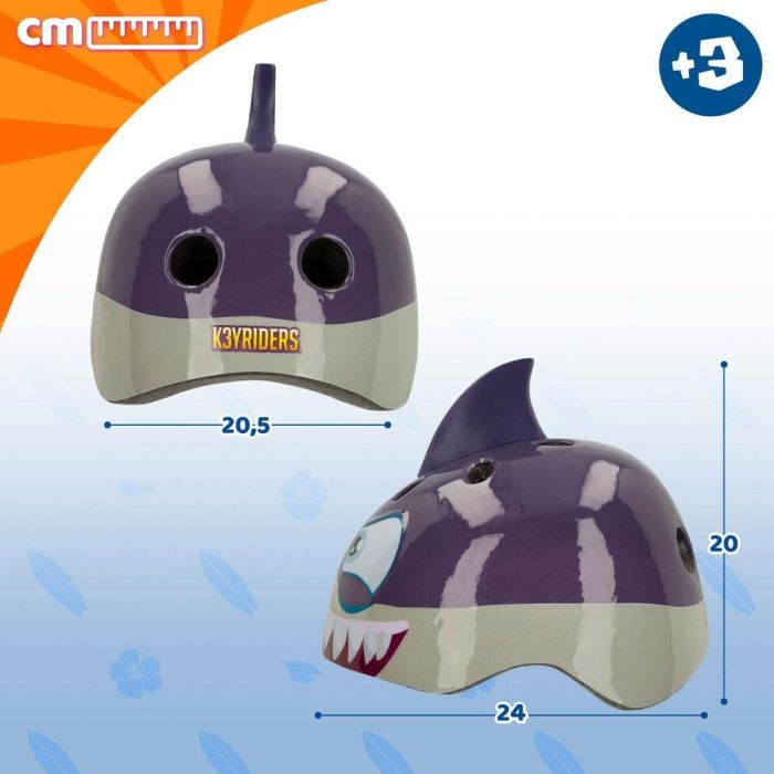 Casco Infantil K3yriders Shark 52-55 cm (4 Unidades) 1 Casco Infantil K3yriders Shark 52-55 cm (4 Unidades) 1