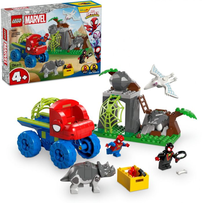 LEGO 11199 Todoterreno Dinosaurio y Equipo Spidey Set de Construcción Marvel con Spidey, Miles Morales, Rino y Spider Fantasma 14 LEGO 11199 Todoterreno Dinosaurio y Equipo Spidey Set de Construcción Marvel con Spidey, Miles Morales, Rino y Spider Fantasma 14