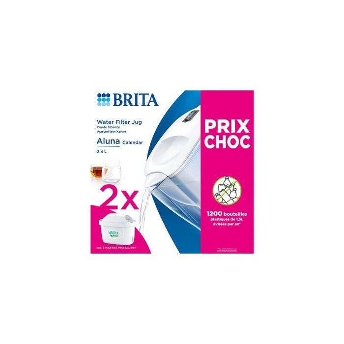 Jarra filtrante blanca BRITA Aluna Calendario 2 meses MAXTRA PRO - 2,4L