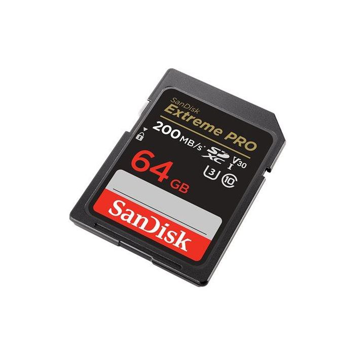 SanDisk Tarjeta de Memoria SDXC Extreme Pro 64GB UHS-I U3 V30 - 200MB/s Lectura, 90MB/s Escritura para Video 4K 1 SanDisk Tarjeta de Memoria SDXC Extreme Pro 64GB UHS-I U3 V30 - 200MB/s Lectura, 90MB/s Escritura para Video 4K 1