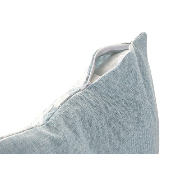 DKD Home Decor Cojin Mediterraneo Azul Blanco Lino 45 x 45 cm (2 Unidades) DKD Home Decor Cojin Mediterraneo Azul Blanco Lino 45 x 45 cm (2 Unidades)
