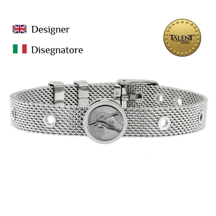 Pulsera Unisex Designer Talent Jewels TJA-3-06-03-1-235 Plateado 1 Pulsera Unisex Designer Talent Jewels TJA-3-06-03-1-235 Plateado 1
