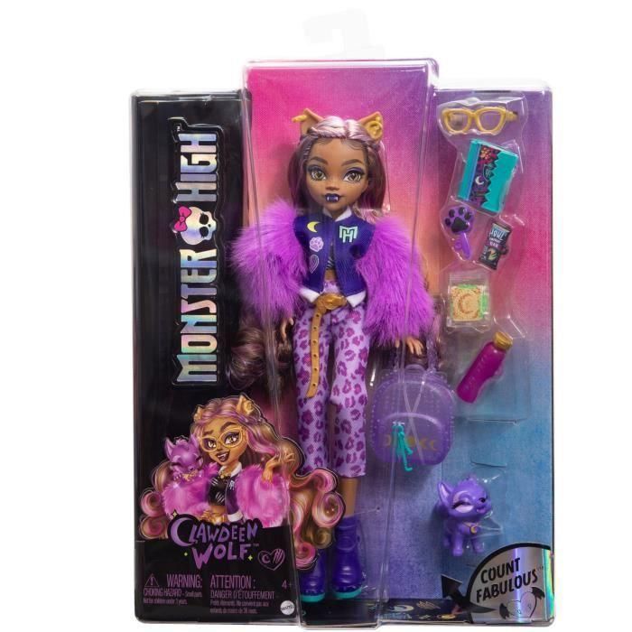 Muñeca Monster High Fabulosa Clawdeen Wolf Hrp65 Mattel 4