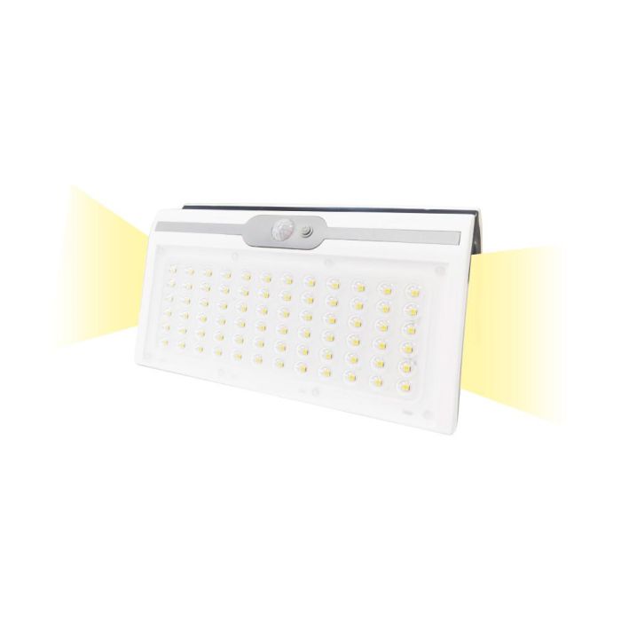 Aplique solar 6w 430lm 6.500k con sensor, color blanco 2