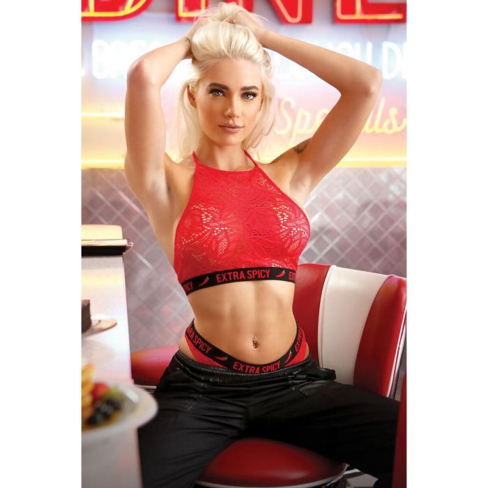 Conjunto de Lencería Fantasy Lingerie Rojo (M/L) 2 Conjunto de Lencería Fantasy Lingerie Rojo (M/L) 2