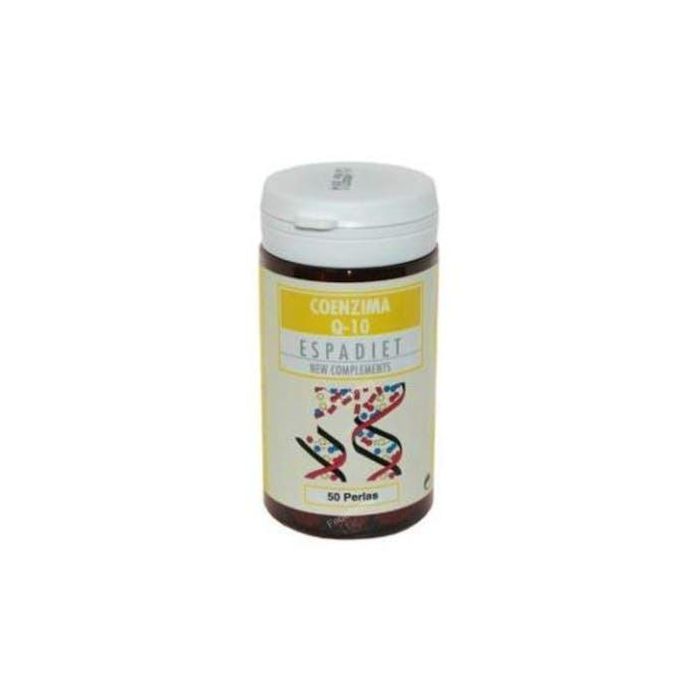 ESPADIET Coenzima Q10 50 Perlas, antioxidante y soporte nutricional, complemento alimenticio con 30mg de CoQ10 por perla