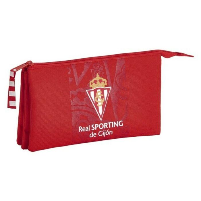 Portatodo Triple Real Sporting De Gijon 22X12X3 Cm