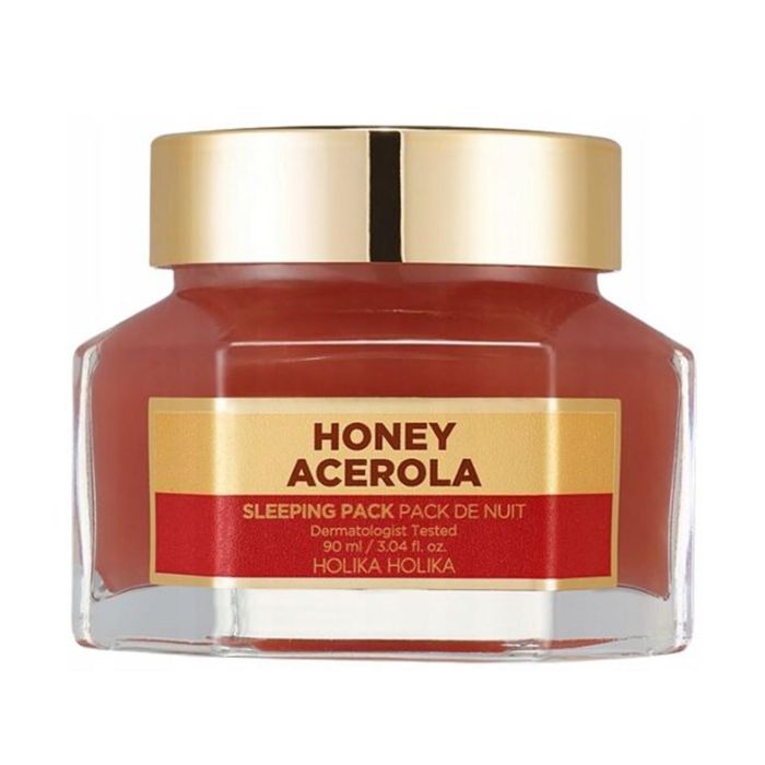 Holika Holika Honey Acerola Mascarilla Facial Hidratante y Nutritiva de Noche para Mujer 90 ml Holika Holika Honey Acerola Mascarilla Facial Hidratante y Nutritiva de Noche para Mujer 90 ml