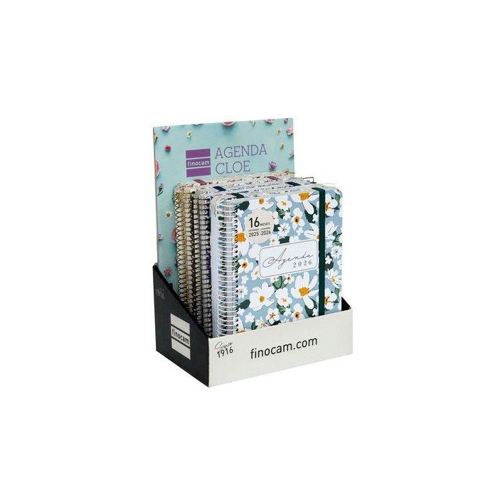 Agenda Anual (2025-26) Finocam 16 Meses Cloe Surtido Expositor De 6