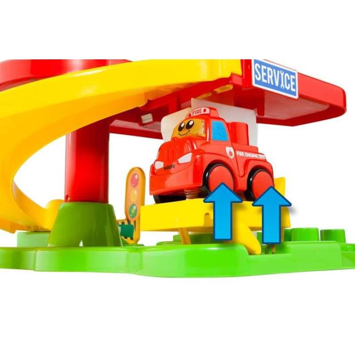 Juego construcción estación de bomberos con coche electrónico, luz y sonido 53x31x31 cms 8 Juego construcción estación de bomberos con coche electrónico, luz y sonido 53x31x31 cms 8