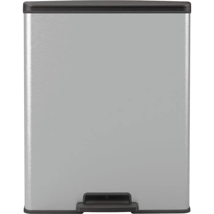 Curver Cubo de basura rectangular DECO BIN 65L Gris metalizado 49 x 29 x 61 cm CUR3253924839967 1 Curver Cubo de basura rectangular DECO BIN 65L Gris metalizado 49 x 29 x 61 cm CUR3253924839967 1