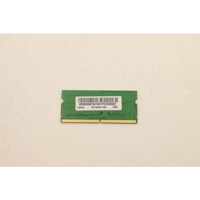 Lenovo DDR5 SoDIMM memory module, 16GB capacity, 4800MHz speed, non-ECC, unbuffered, CL40 timing, 262 pins. 0 Lenovo DDR5 SoDIMM memory module, 16GB capacity, 4800MHz speed, non-ECC, unbuffered, CL40 timing, 262 pins. 0