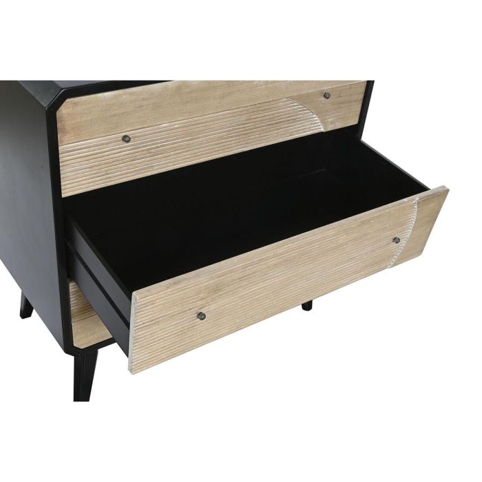 Cajonera DKD Home Decor Negro Madera Moderno (80 x 40 x 79,5 cm) 3