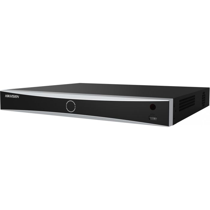 Hikvision Grabador de red NVR 4K 16 canales AcuSense 16 puertos PoE 256Mbps 2HDD 1U