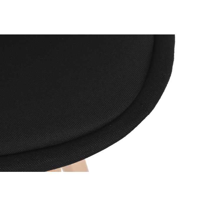 DKD Home Decor Silla Scandi Negro Poliester Haya 56 x 83 x 48 cm 4