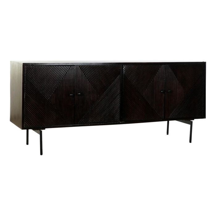 Buffet Moderno DKD Home Decor Marron Oscuro Negro 45 x 77.5 x 177 cm