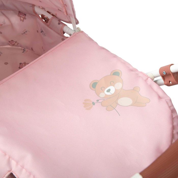 Muñecas Arias Coche de Muñeca Oso con Bolso para Niñas - Altura Manillar 55 cm, Medidas 37x56x56 cm - Edad Recomendada 3+ Años 2