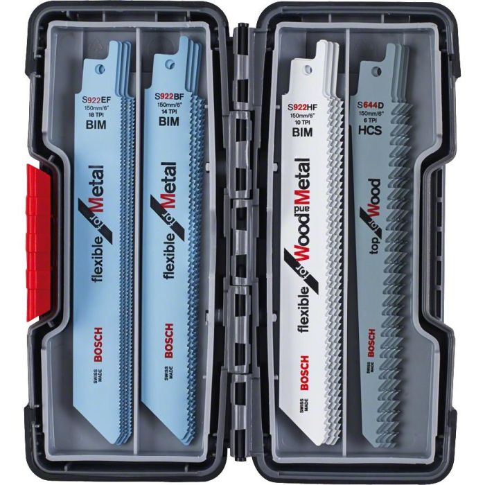 Bosch 2 607 010 902 - Juego de Hojas de Sierra de Sable Top Seller para Madera/Metal, 20 Piezas