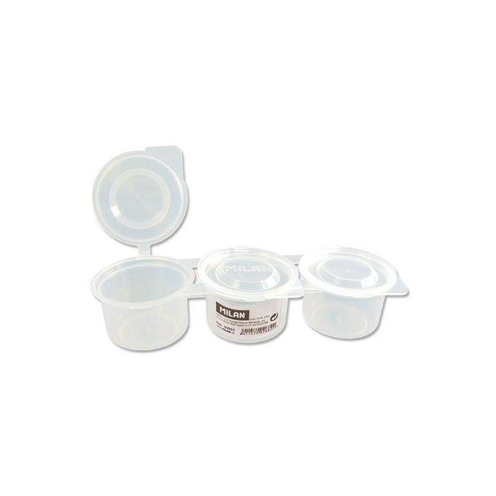 Milan Vaso para mezcla de pinturas, triple con tapa, 70 ml